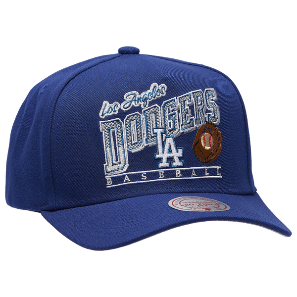 Mitchell & Ness Dodgers Baseline Pro Pinch Cap - Adult - Blue - Image 3