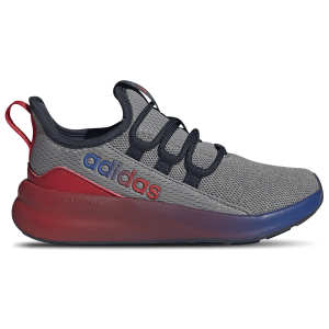 adidas Lite Racer Adapt 8.0 Elastic Lace - Boys' Grade School - Grey/Better Scarlet/Team Royal Blue
