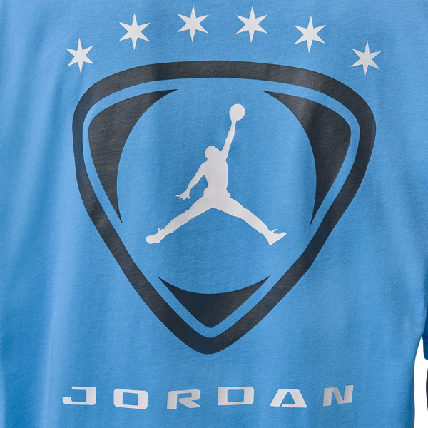 Jordan Brooklyn Oversized Graphic Short Sleeve Crew - Men's - University Blue/Black - Image 3
