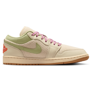 Jordan AJ 1 Low - Women's - Iced Carmine/Sail/Olive Aura