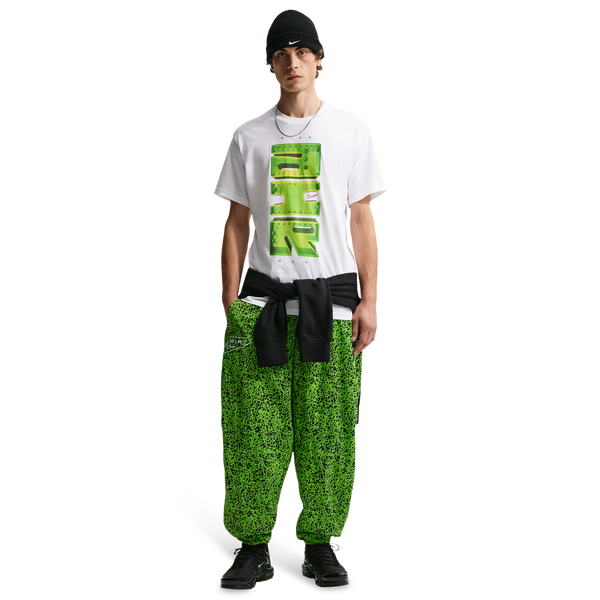 Nike Air Woven AOP TL Pants - Men's - Mean Green - Image 4
