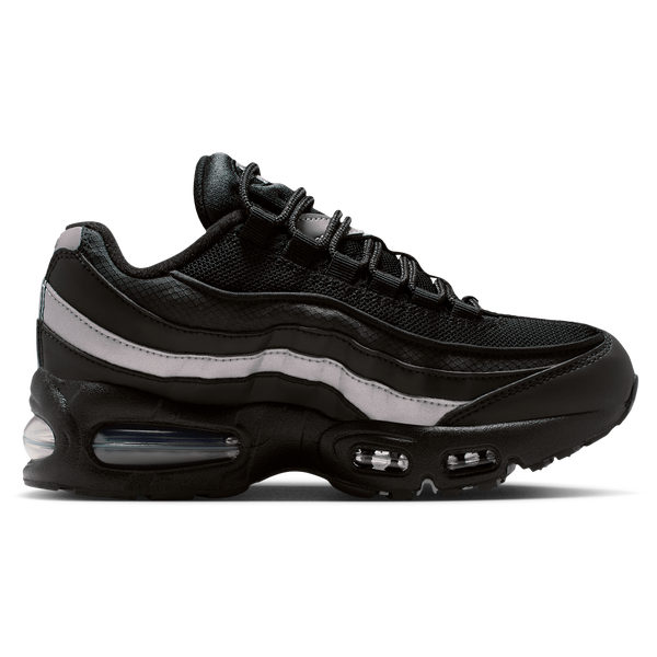 Nike Air Max 95 - Girls' Grade School - Black/Metallic Silver/White