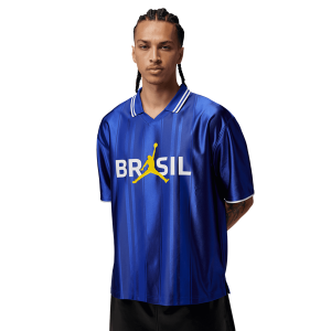 Jordan Brasil Polo Top - Men's - Old Royal/White/Old Royal