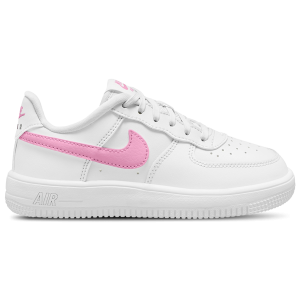 Nike Air Force 1 Low Lace - Girls' Preschool - White/Pink