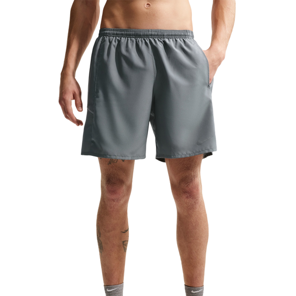 Nike Dri-Fit Miler 7BF Short - Men's - Grey/Grey