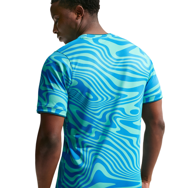 Nike Brasil Pre Match Jersey - Men's - Teal/Blue - Image 2