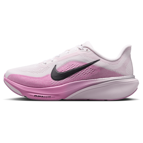 Nike Air Zoom Pegasus 42 Wide - Women's - White/Black/Lt Magenta - Image 2
