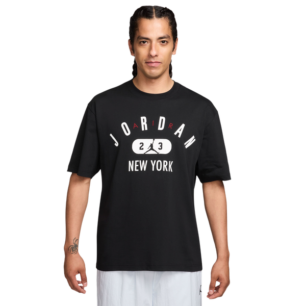 Jordan New York City Short Sleeve Crew - Men's - Black/White
