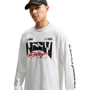 Nike NSW Loose LS Swoosh Speed Tee - Men's - White