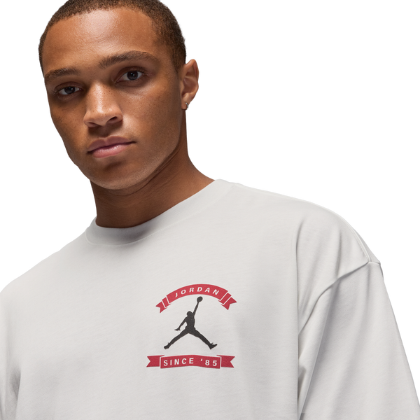 Jordan MJ Reissue Oversized Short Sleeve Crew CLD - Men's - Summit White/Summit White - Image 3