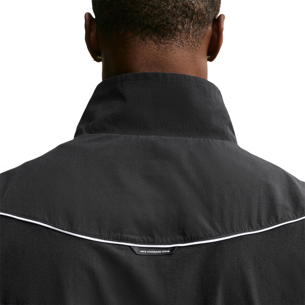Nike Dri-FIT Standard Issue Game Woven Jacket - Men's - Black/Pale Ivory/Pale Ivory - Image 2