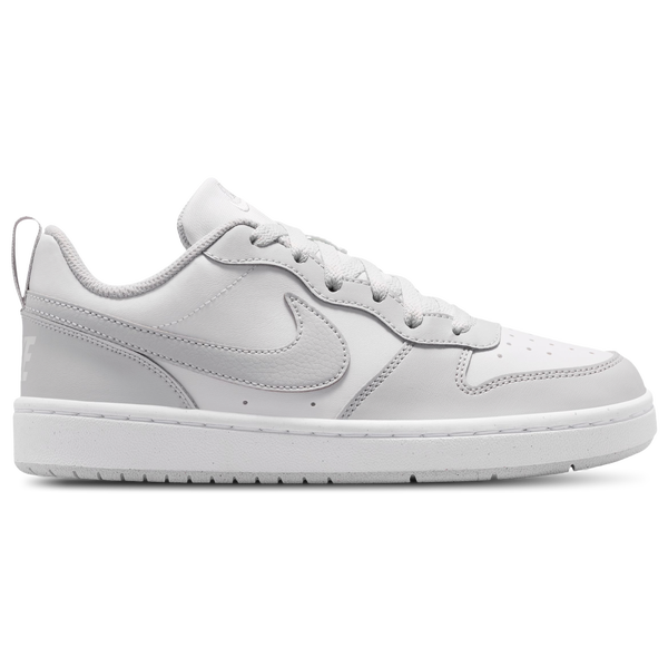 Nike Court Borough Low - Boys' Grade School - White/Gray