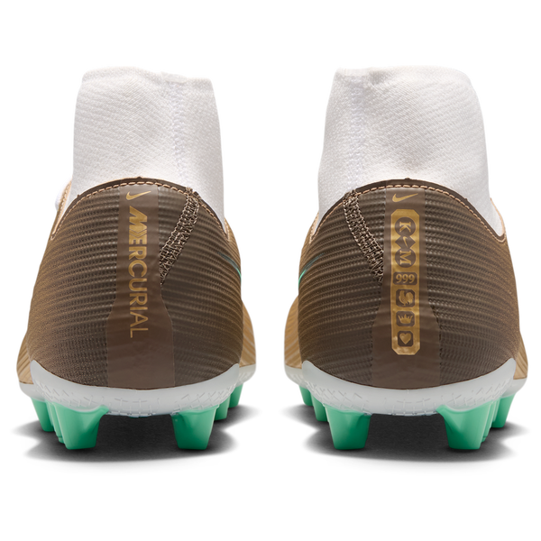 Nike Superfly 11 Academy Ag Km - Men's - Metallic Gold/Green Glow - Image 3