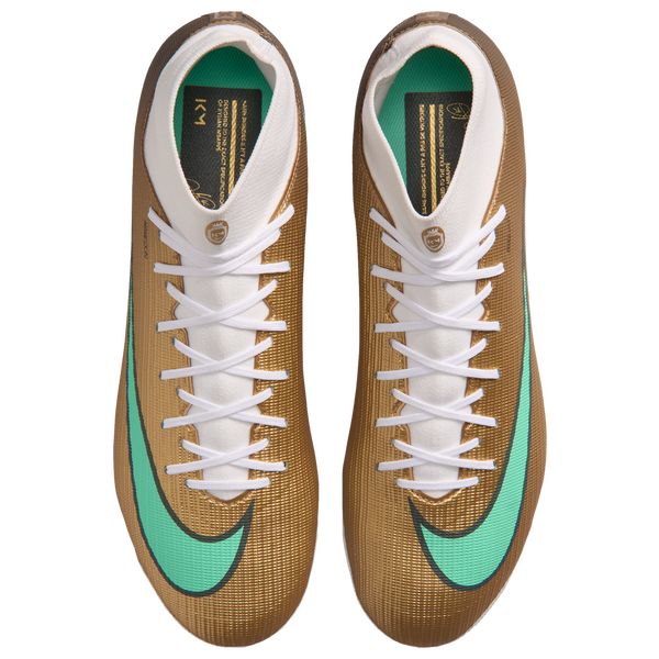 Nike Superfly 11 Academy Ag Km - Men's - Metallic Gold/Green Glow - Image 4