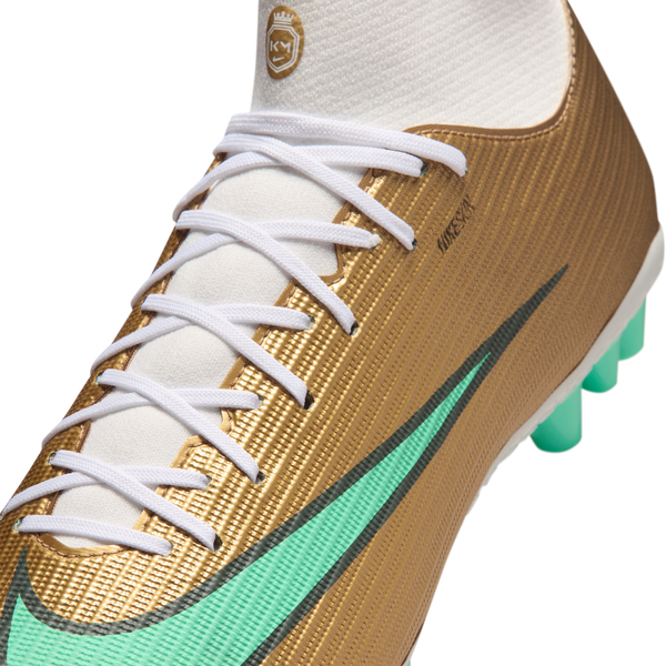 Nike Superfly 11 Academy Ag Km - Men's - Metallic Gold/Green Glow - Image 6