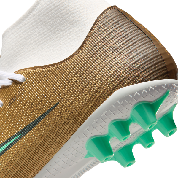 Nike Superfly 11 Academy Ag Km - Men's - Metallic Gold/Green Glow - Image 7
