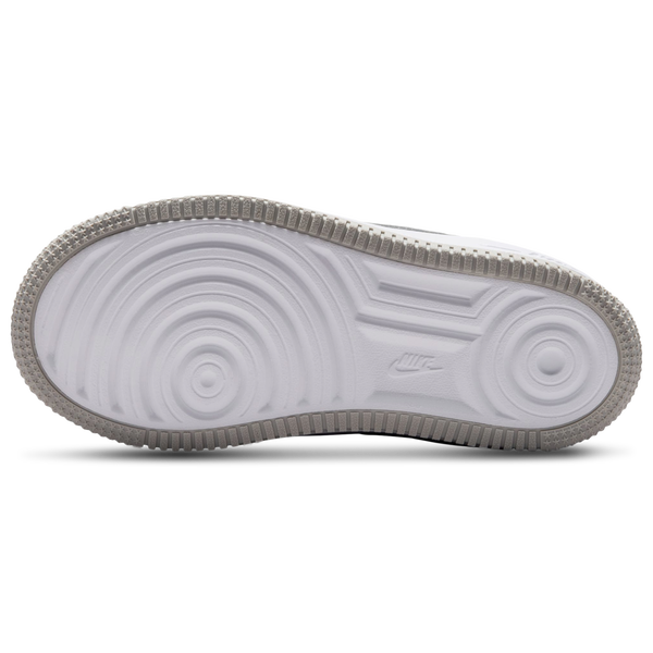 Nike Air Force 1 Low - Girls' Preschool - Grey/White/Orange - Image 5
