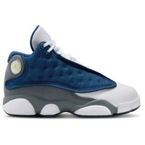 Jordan Retro 13 - Boys' Preschool - Grey/Navy/University Blue