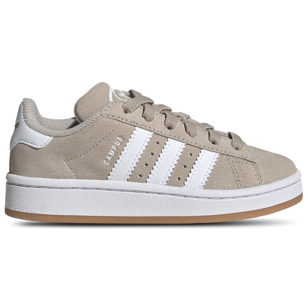adidas Originals Campus 00s CF EL - Boys' Preschool - Wonder Beige/White/Gum