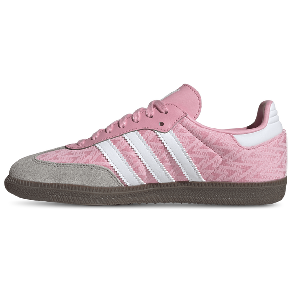 adidas Originals Samba - Girls' Grade School - Ftwr White/Light Pink/Gum - Image 2