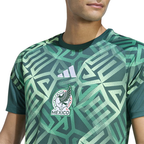 adidas Mexico 26 Home Pre Match Jersey - Men's - Green - Image 5