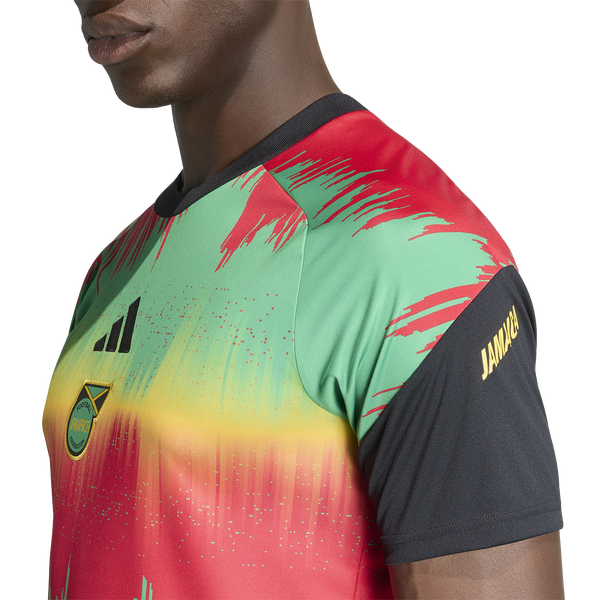 adidas Jamaica Pre Match Jersey - Men's - Gold - Image 3