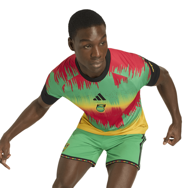 adidas Jamaica Pre Match Jersey - Men's - Gold - Image 4