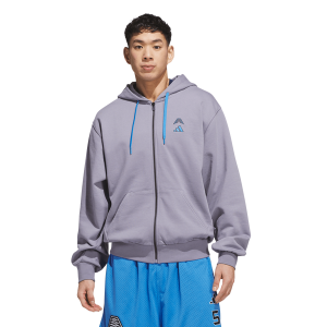 adidas Anthony Edwards Foundation Full-Zip Hoodie - Men's - Slate