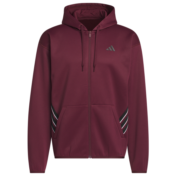 adidas Crazy Warm Full-Zip Hoodie - Men's - Maroon - Image 6