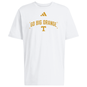 adidas College Slogan Short Sleeve T-Shirt - Men's - White
