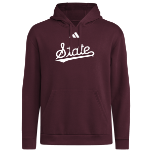 adidas College Logo Hoodie - Men's - Maroon
