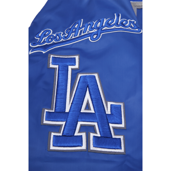 Pro Standard Los Angeles Dodgers Mash Up Rib Satin Jacket - Men's - Dodger Blue - Image 5