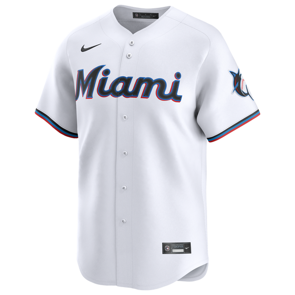 Nike MLB Miami Marlins Home Limited Jersey - Men's - White - Image 2