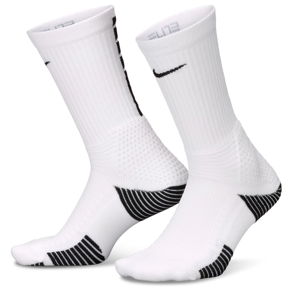 Nike Elite 2.0 Cushion Crew 1 Pair - Adult - White/Black