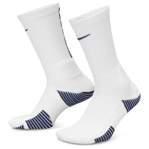 Nike Elite Cushion Crew Socks 1 Pair - Adult - White/College Navy/College Navy