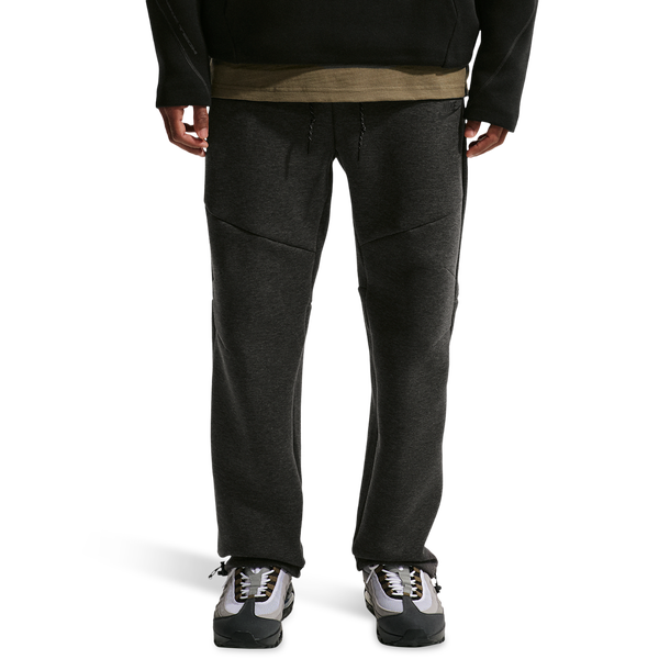 Nike Tech Fleece Open Hem Pants - Men's - Black Heather/Black