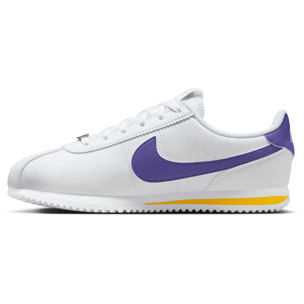 Nike Cortez - Boys' Grade School - White/Purple - Image 2