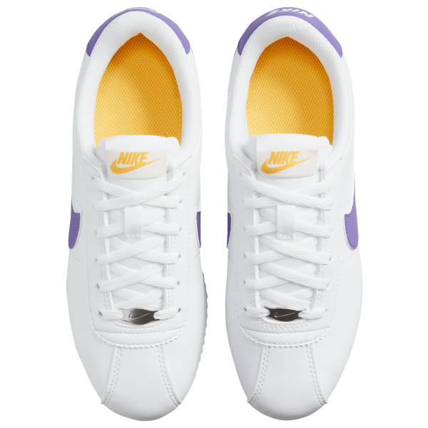 Nike Cortez - Boys' Grade School - White/Purple - Image 4