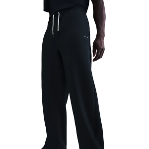Nike Standard Issue Brushed Open Hem Pants - Men's - Black/White
