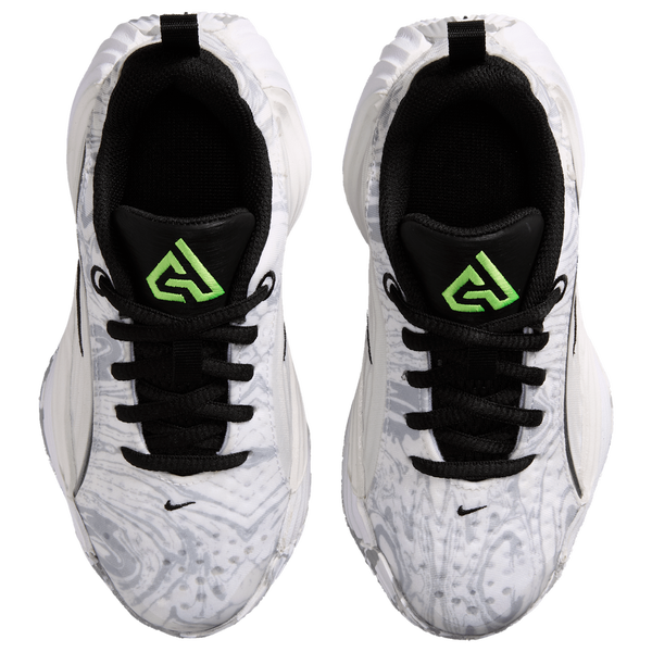 Nike Giannis Immortality 5 - Boys' Preschool - White/Metallic Silver/Off White - Image 4