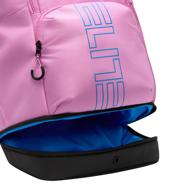 Nike Varsity Elite Backpack - Adult - Black/Light Photo Blue/Light Magenta - Image 5