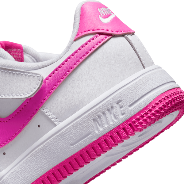 Nike Air Force 1 Low EasyOn - Boys' Preschool - White/Laser Fuchsia - Image 8