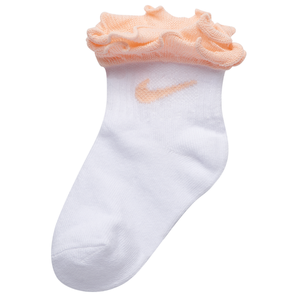 Nike 6 Pack Ruffle Socks - Girls' Toddler - Washed Coral/Pink/Multi - Image 2