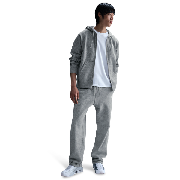 Nike Open Hem Club Pants - Men's - Lt Smoke Grey/White/Dk Grey Heather - Image 3