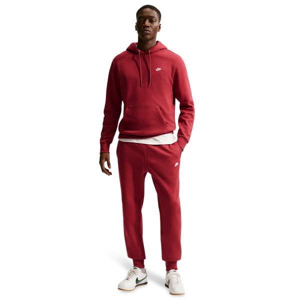 Nike Club Joggers - Men's - Team Crimson/Team Crimson/White - Image 3