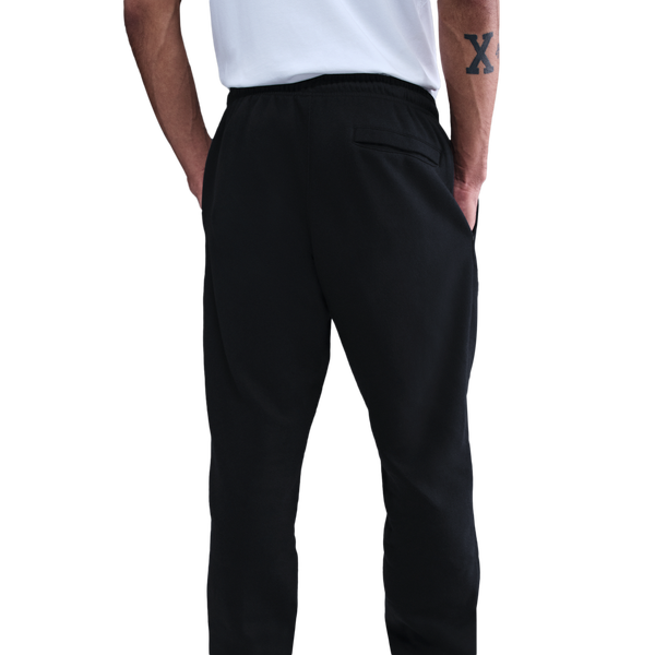 Nike Club Cuff Fleece Pants - Men's - Black/White/Black - Image 2