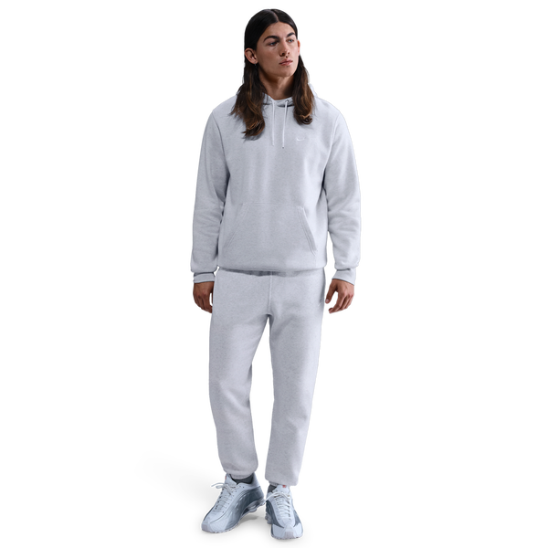 Nike Club Cuff Fleece Pants - Men's - Birch Heather/White/White - Image 3