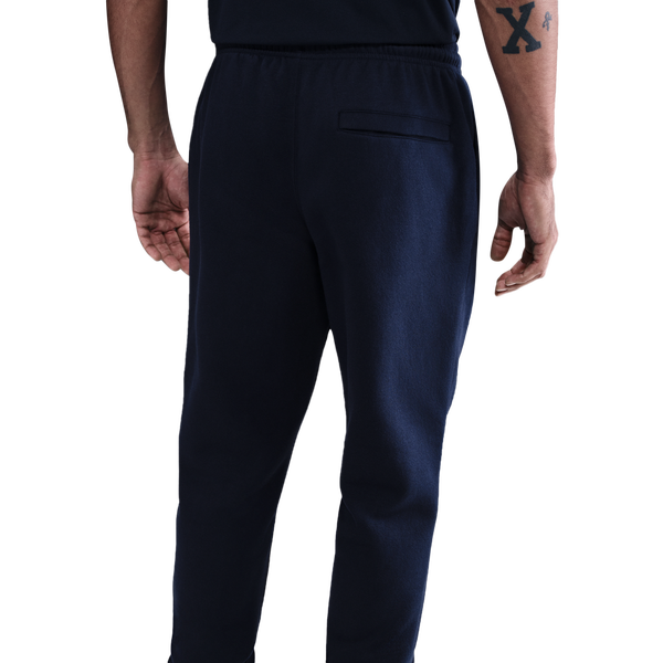 Nike Club Cuff Fleece Pants - Men's - White/Obsidian/Obsidian - Image 2
