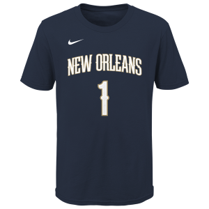 Nike Zion Williamson Pelicans Short Sleeve T-Shirt - Boys' Grade School - Navy/Navy