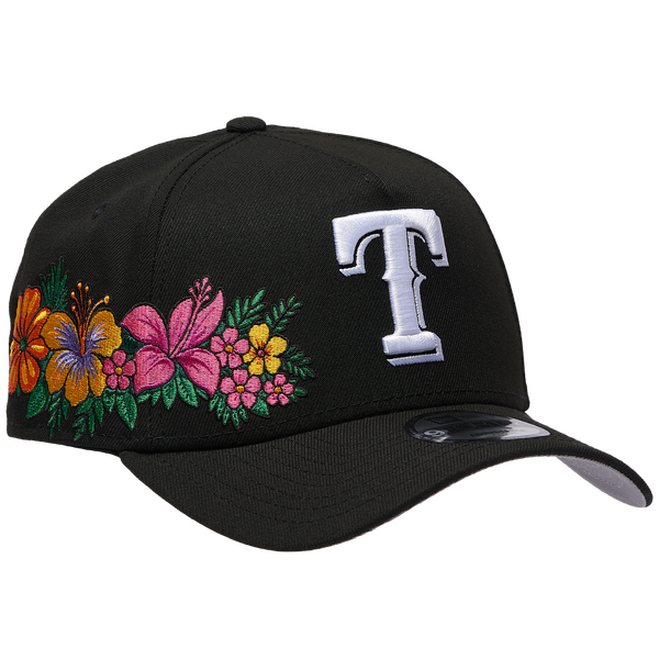 New Era MLB 940 A-Frame Tropical Flower Cap - Adult - Black - Image 3
